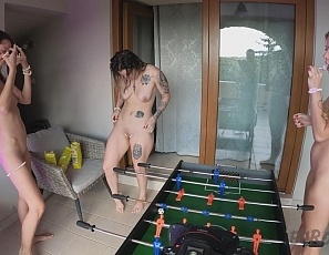 101725_hot_naked_models_kristina_melonie_and_rebeka_ruby_playing_table_football_nude_eating_candy