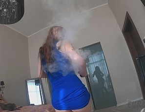 122521_vaping_and_pov_dildoing_hot_model_lea_with_an_inflatable_dildo_miss_pussycat_stretches_out_shaved_pussy